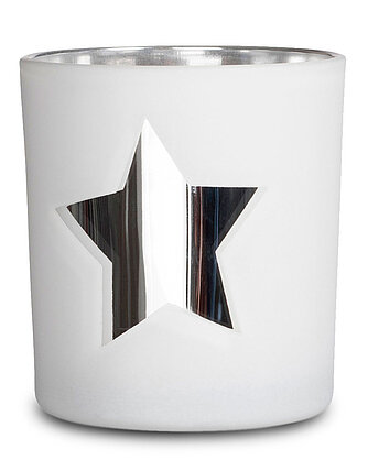 Artikelvorschau Teelichthalter Spiegelglas STAR - 80/70 mm