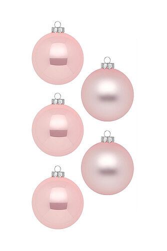 Artikelvorschau Weihnachtskugeln aus Glas Ø 6 cm - Lovely Magnolia (30 Stück)