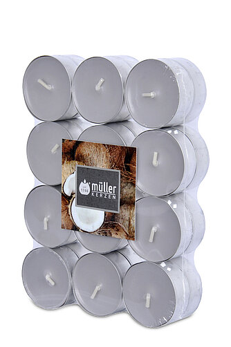 Artikelvorschau Duft-Lichte - Kokosnuss-Insel (24er Pack)