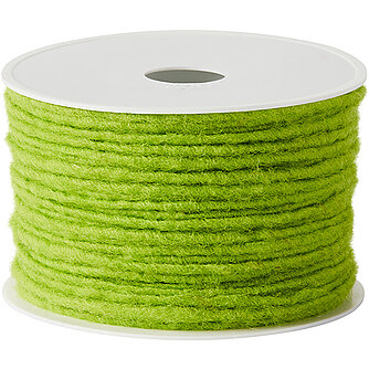 Artikelvorschau Wolldocht - 4mm - maigrün (80 Meter)