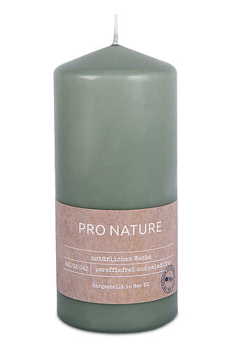 Artikelvorschau Pro Nature Stearin-Stumpenkerze 150/68 mm - minze (1 Stück)