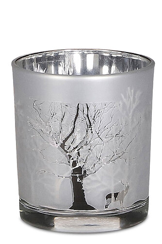 Artikelvorschau Teelichthalter silber 100/90mm (1 Stück)